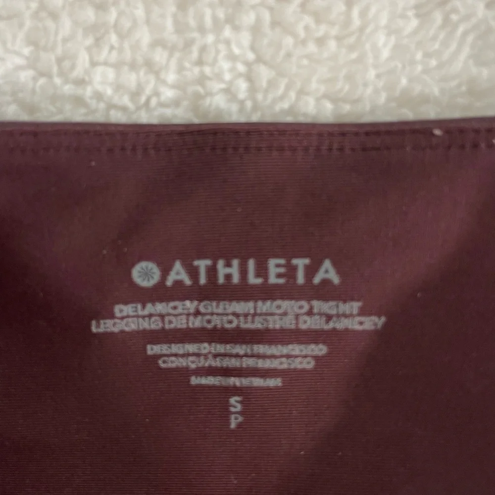 Athleta Delancey Gleam Moto Tight SIZE S - Picture 7 of 10